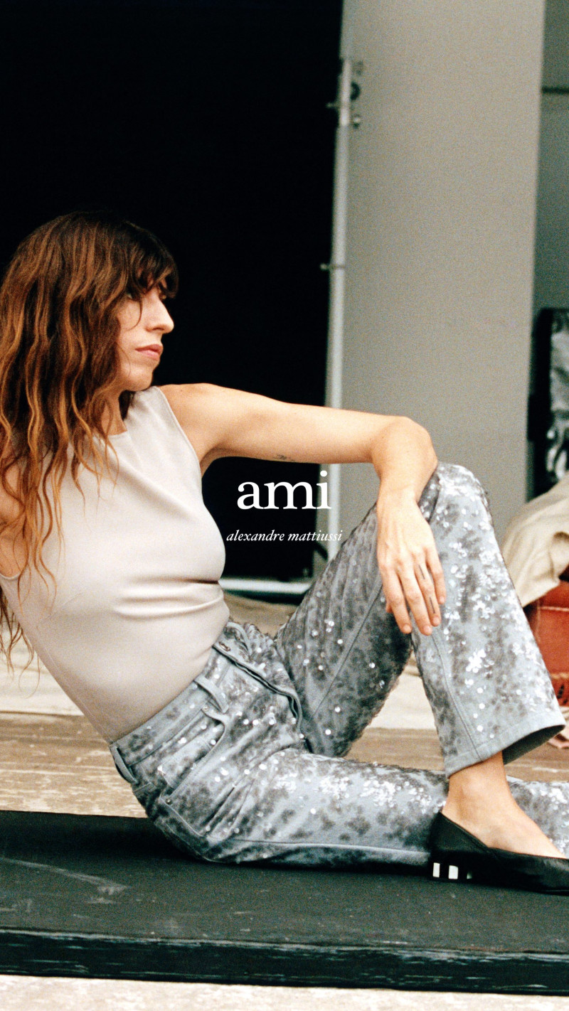 Lou Doillon featured in  the Ami Paris advertisement for Spring/Summer 2024