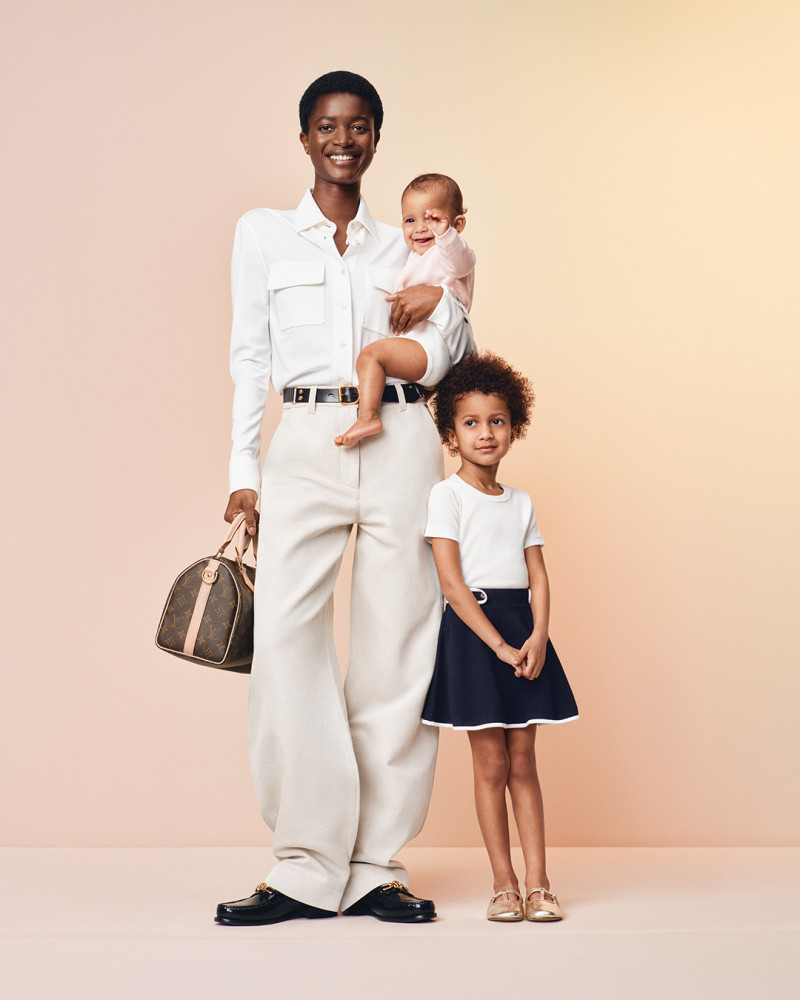Oumie Jammeh featured in  the Louis Vuitton Louis Vuitton Mother\'s Day 2024 Campaign advertisement for Summer 2024