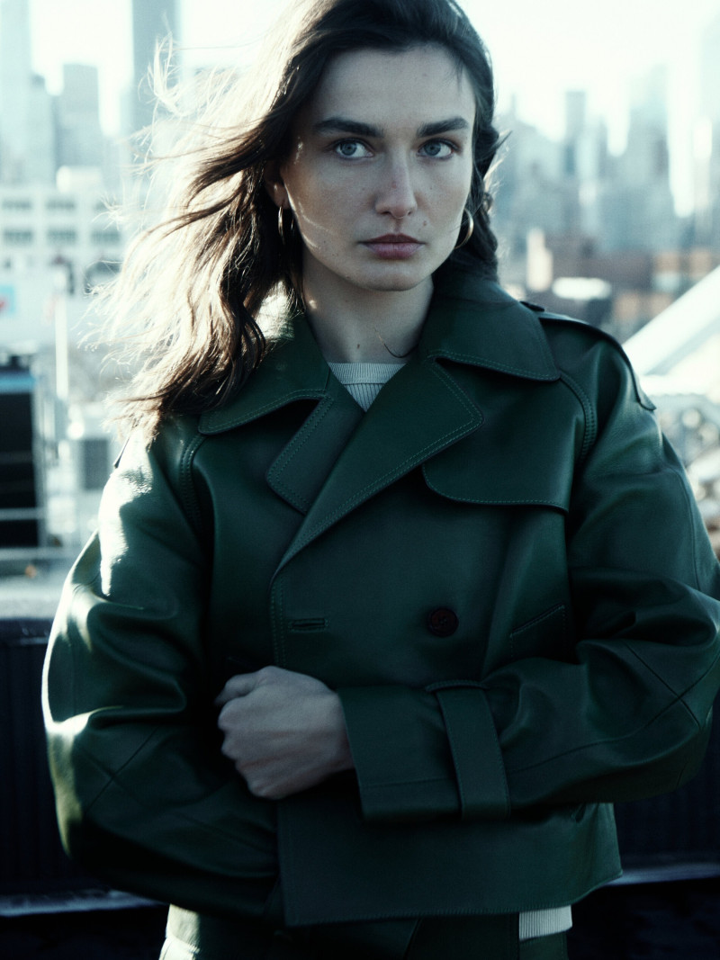 Andreea Diaconu featured in  the Massimo Dutti lookbook for Spring/Summer 2023