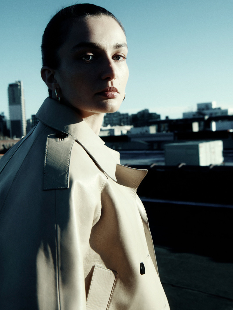 Andreea Diaconu featured in  the Massimo Dutti lookbook for Spring/Summer 2023