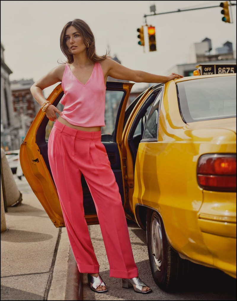 Andreea Diaconu featured in  the J.Crew lookbook for Pre-Fall 2023