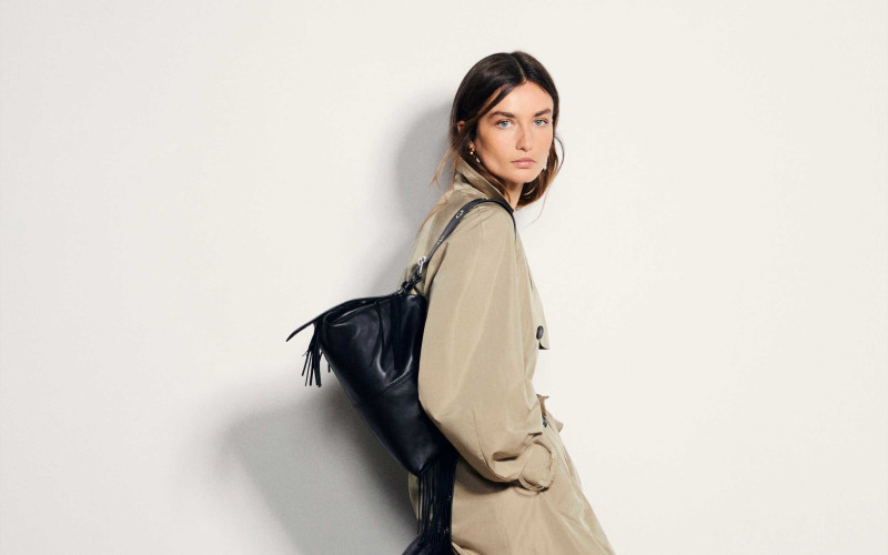 Andreea Diaconu featured in  the Maje advertisement for Spring/Summer 2024