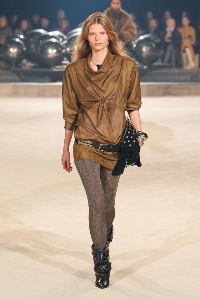 Ida Heiner featured in  the Isabel Marant fashion show for Autumn/Winter 2024