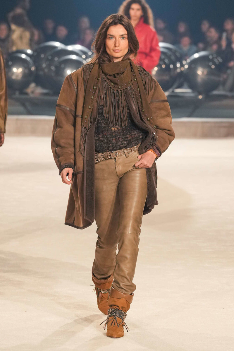 Andreea Diaconu featured in  the Isabel Marant fashion show for Autumn/Winter 2024