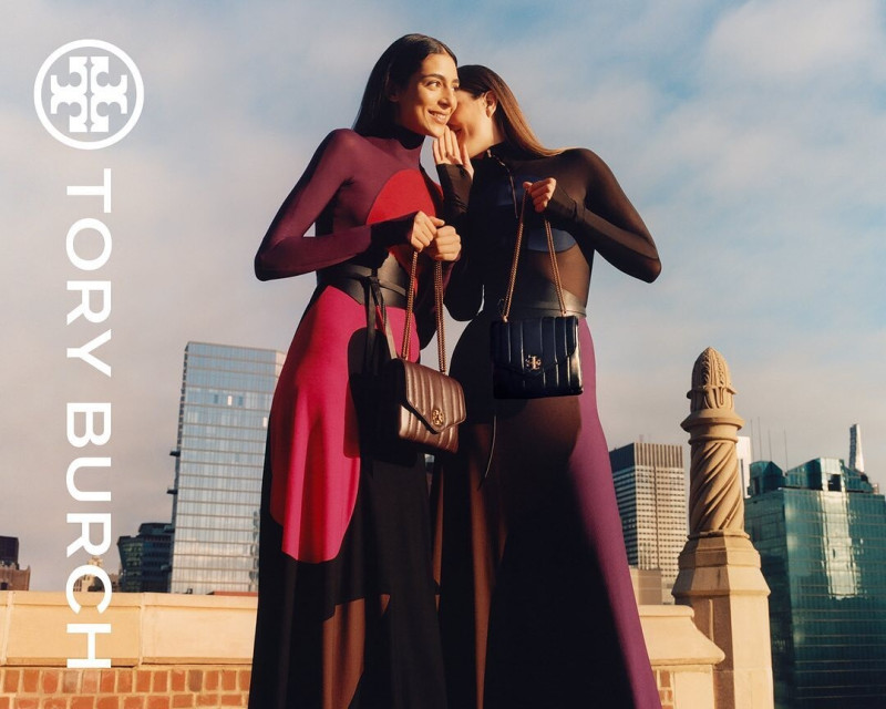 Andreea Diaconu featured in  the Tory Burch advertisement for Autumn/Winter 2022