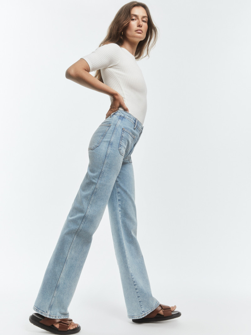 Andreea Diaconu featured in  the Reformation lookbook for Autumn/Winter 2022