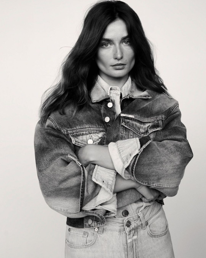 Andreea Diaconu featured in  the Closed advertisement for Spring/Summer 2022