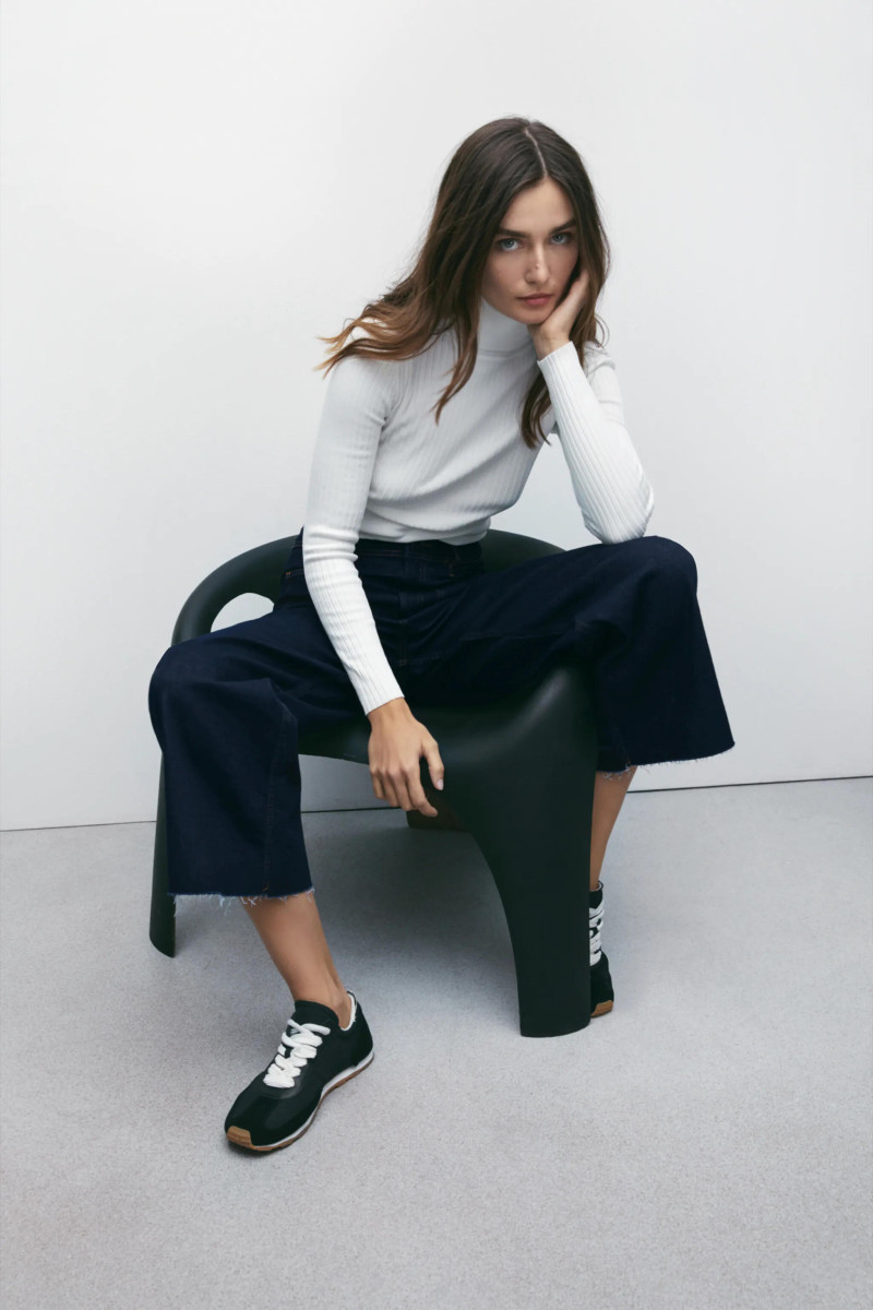 Andreea Diaconu featured in  the Zara catalogue for Spring/Summer 2021