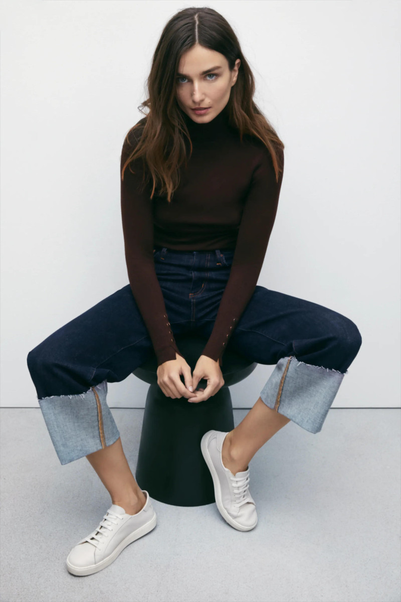 Andreea Diaconu featured in  the Zara catalogue for Spring/Summer 2021