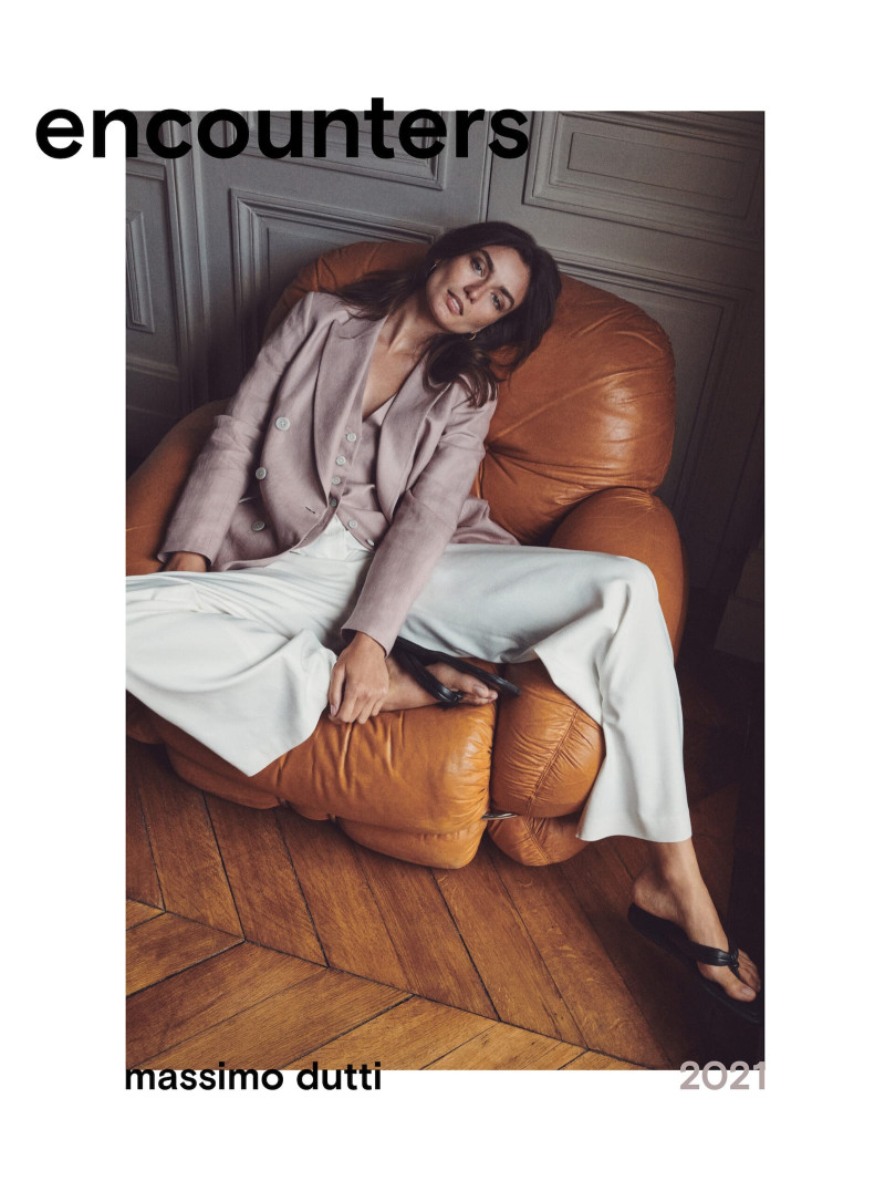 Andreea Diaconu featured in  the Massimo Dutti Perfect Companion lookbook for Summer 2021