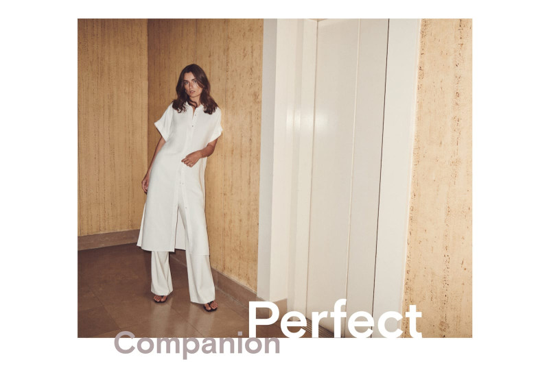 Andreea Diaconu featured in  the Massimo Dutti Perfect Companion lookbook for Summer 2021