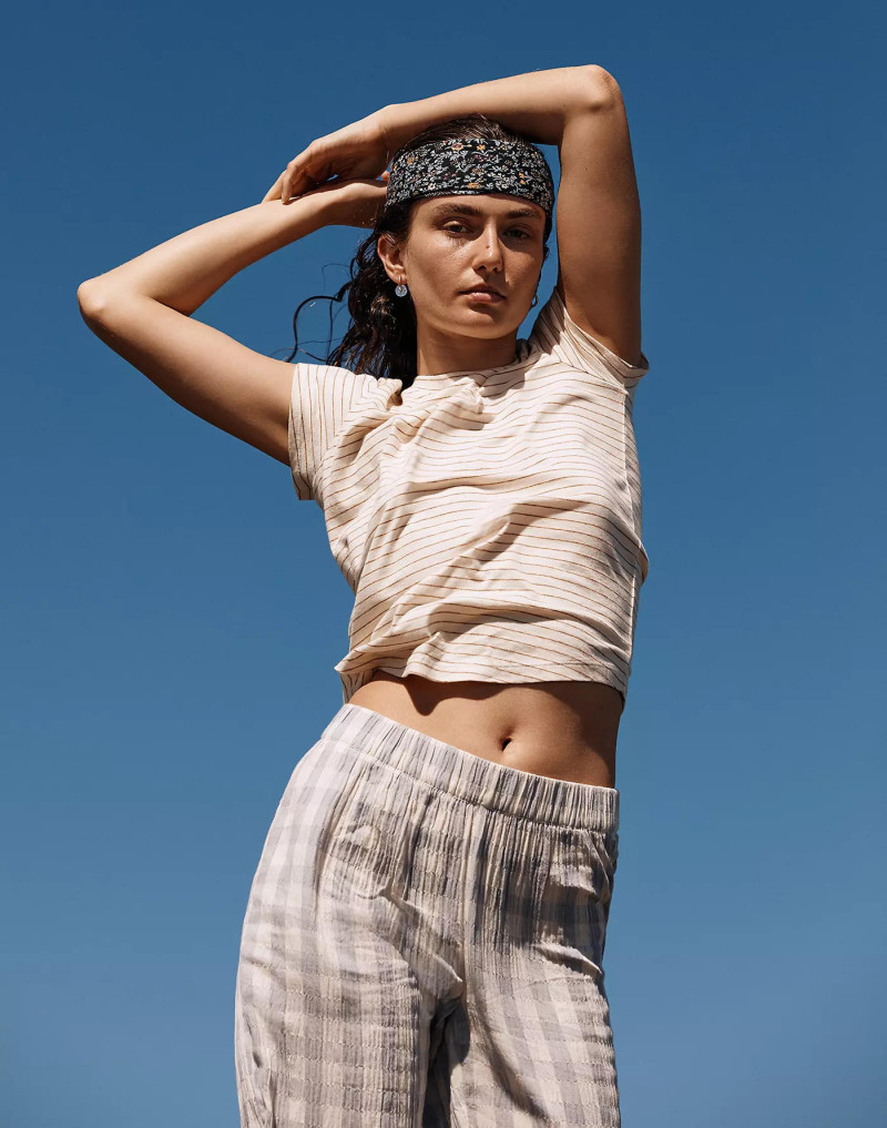 Andreea Diaconu featured in  the Madewell advertisement for Summer 2021