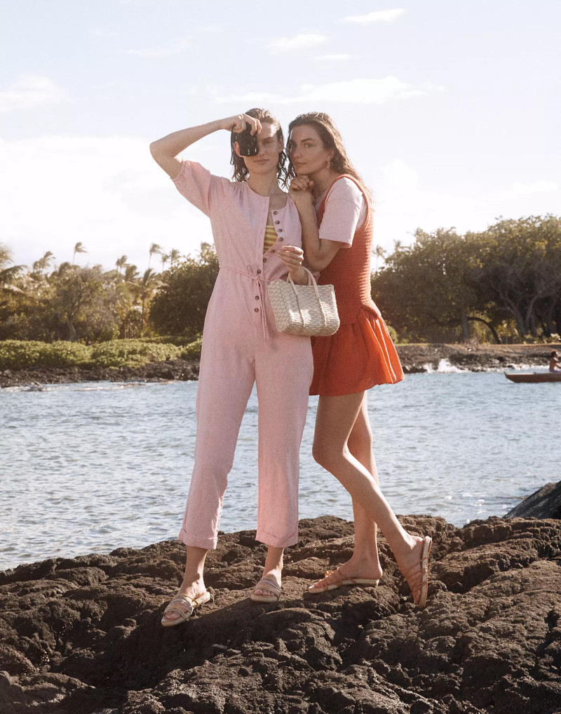 Andreea Diaconu featured in  the Madewell advertisement for Summer 2021