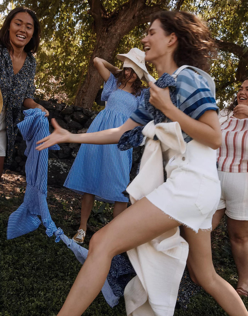 Andreea Diaconu featured in  the Madewell advertisement for Summer 2021