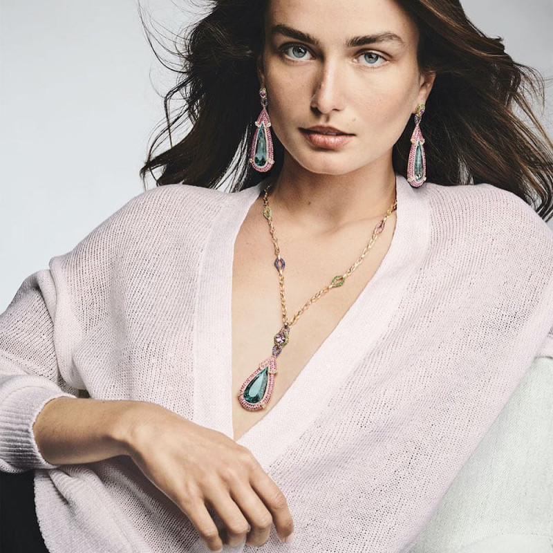 Andreea Diaconu featured in  the Neiman Marcus advertisement for Summer 2021