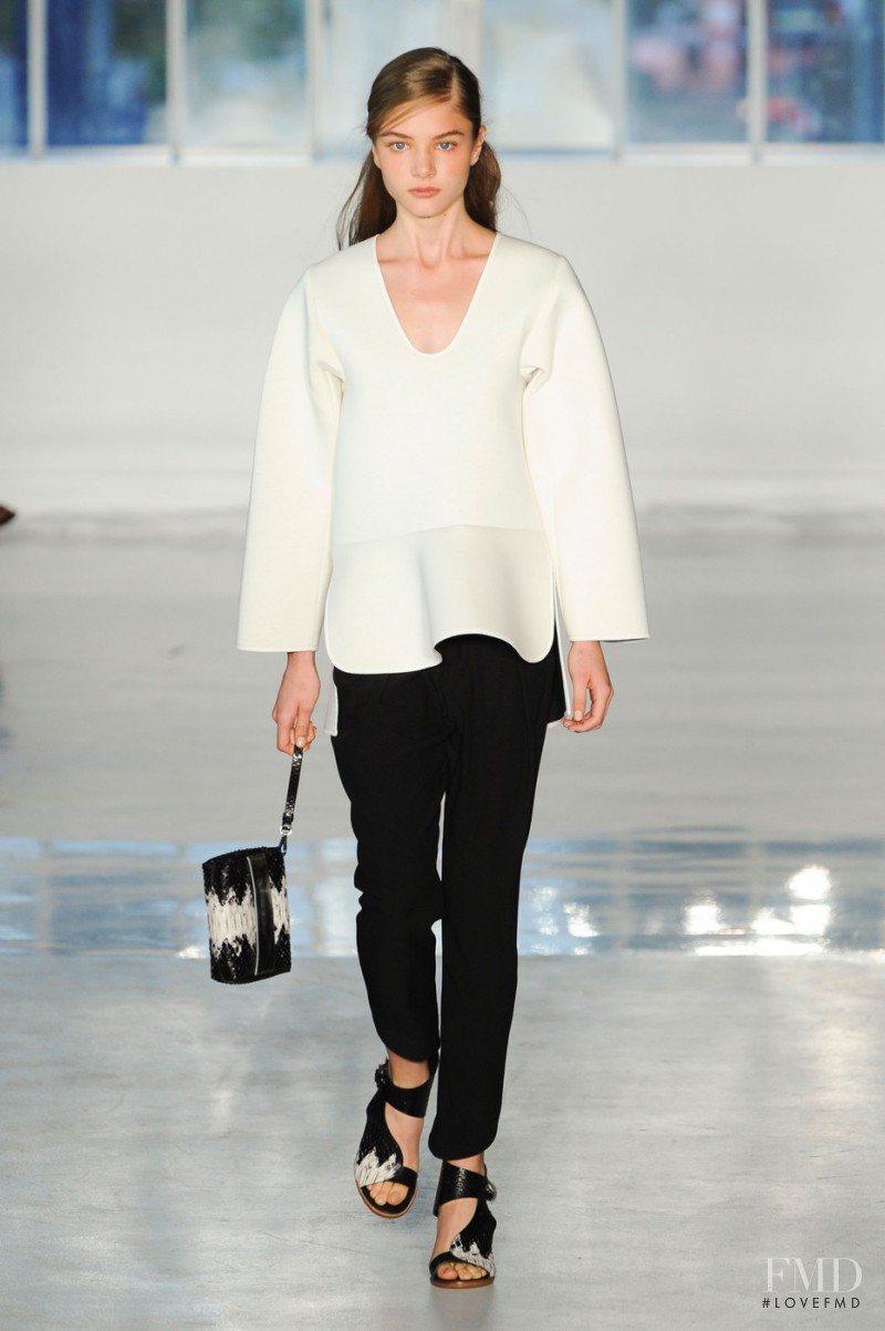 Roxanne Sanderson featured in  the Zero + Maria Cornejo fashion show for Spring/Summer 2015