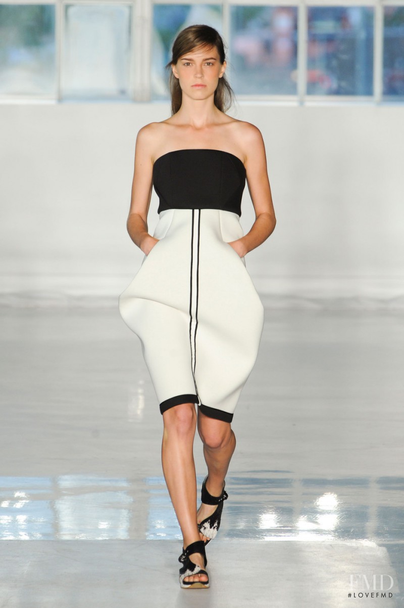 Eliza Hartmann featured in  the Zero + Maria Cornejo fashion show for Spring/Summer 2015