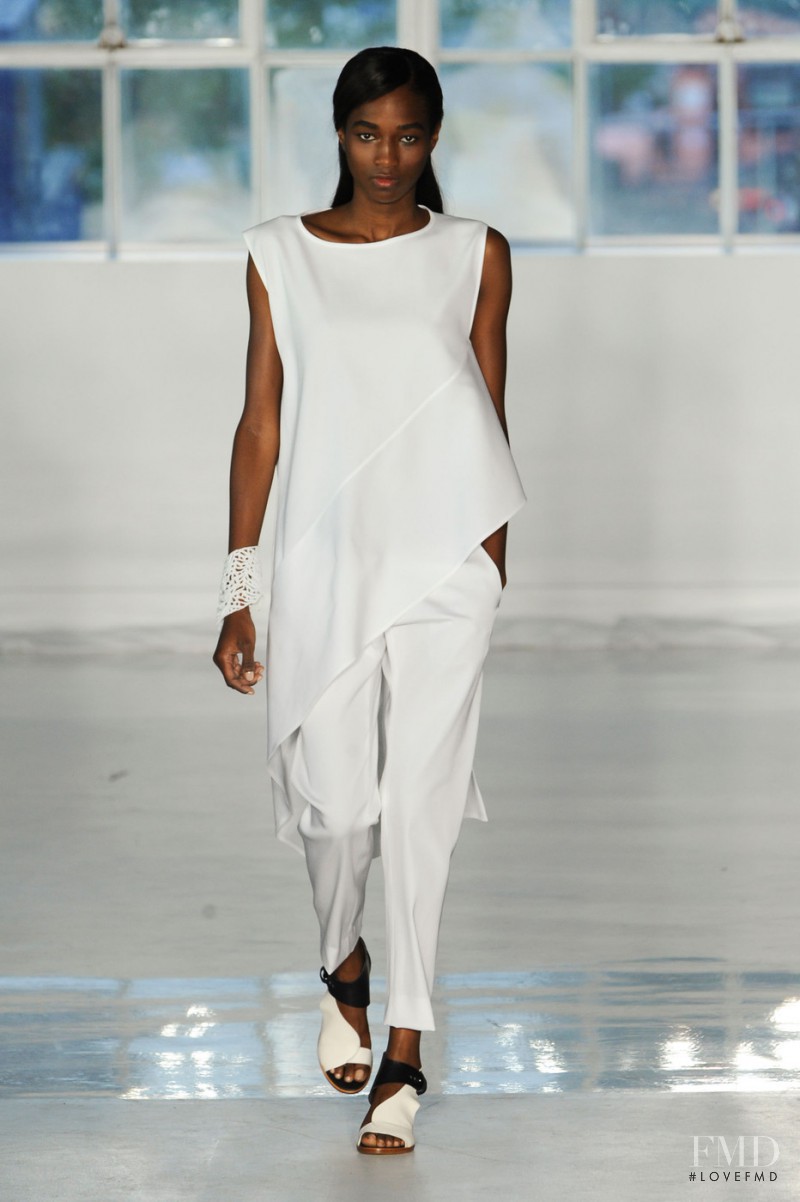 Janica Compte featured in  the Zero + Maria Cornejo fashion show for Spring/Summer 2015