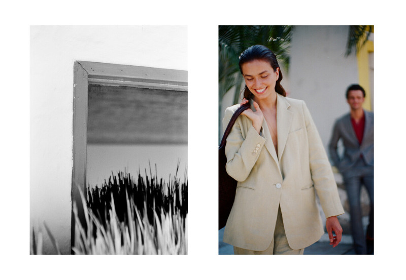 Andreea Diaconu featured in  the Massimo Dutti lookbook for Spring/Summer 2020