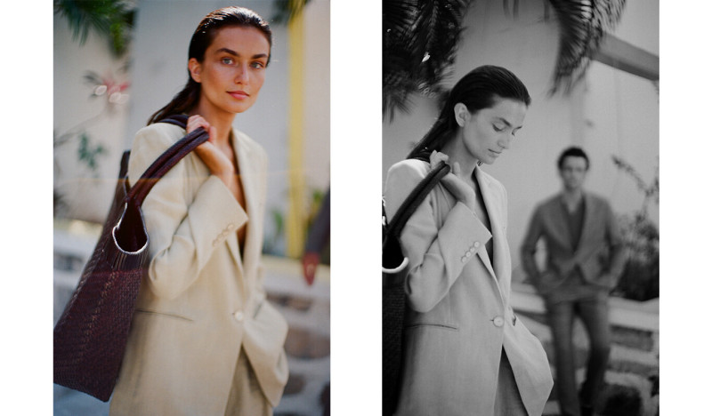 Andreea Diaconu featured in  the Massimo Dutti lookbook for Spring/Summer 2020