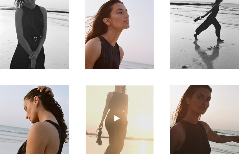 Andreea Diaconu featured in  the Massimo Dutti lookbook for Spring/Summer 2020