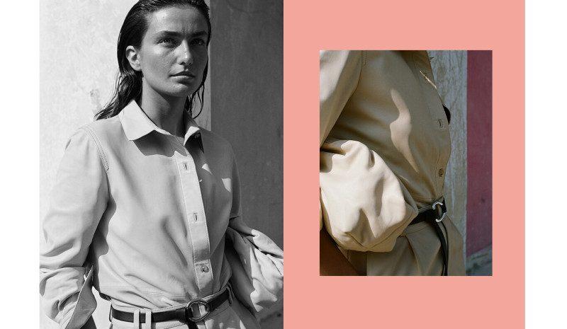 Andreea Diaconu featured in  the Massimo Dutti lookbook for Spring/Summer 2020