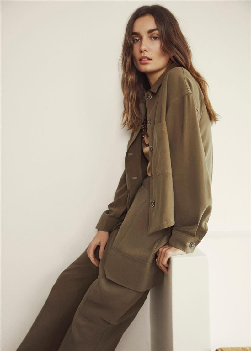 Andreea Diaconu featured in  the Mango lookbook for Summer 2020