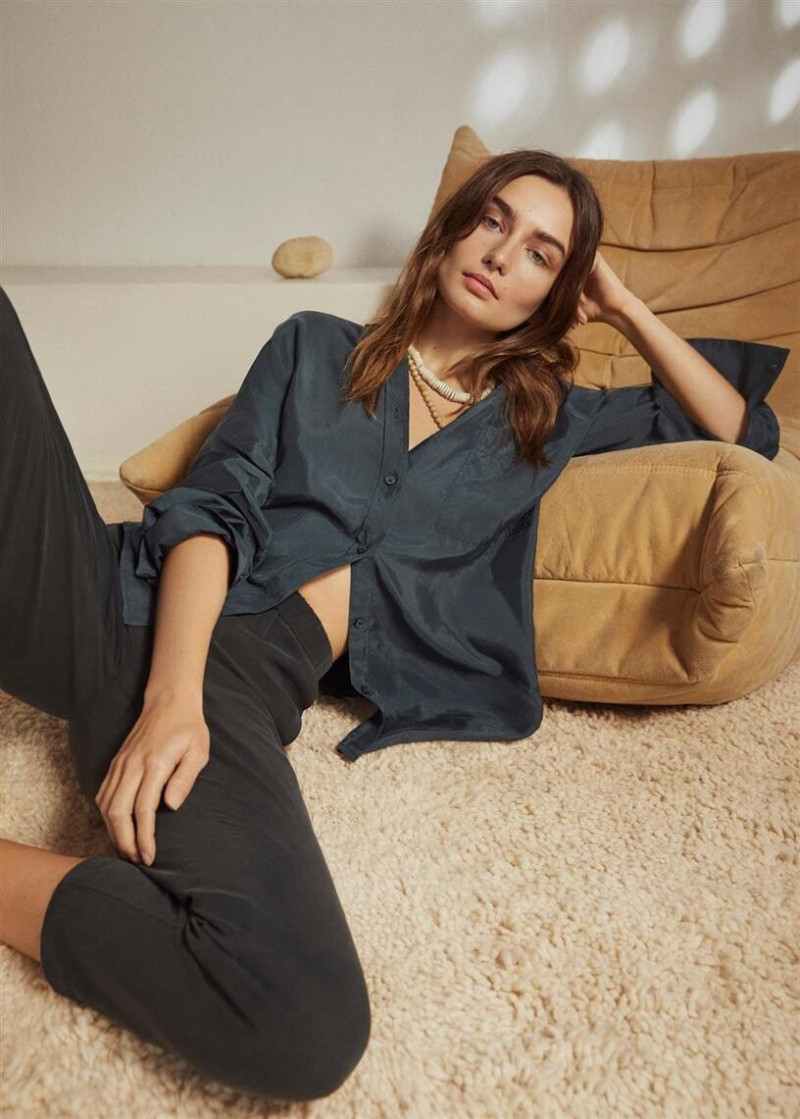 Andreea Diaconu featured in  the Mango lookbook for Summer 2020