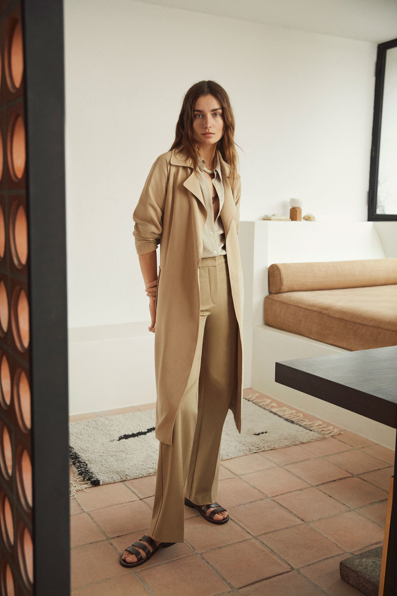 Andreea Diaconu featured in  the Mango lookbook for Summer 2020