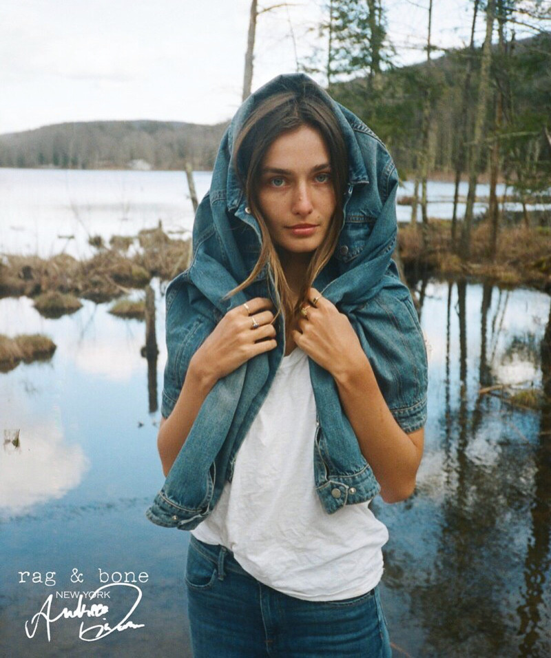 Andreea Diaconu featured in  the rag & bone advertisement for Summer 2018