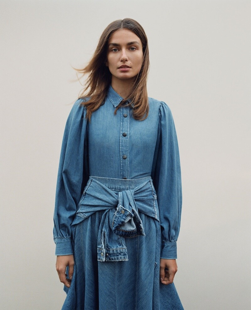 Andreea Diaconu featured in  the Zara lookbook for Summer 2019