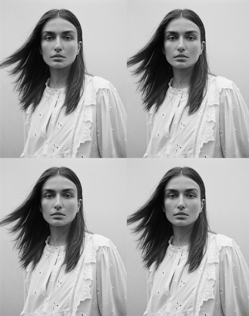 Andreea Diaconu featured in  the Zara lookbook for Summer 2019