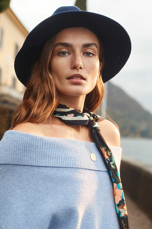 Andreea Diaconu featured in  the Anthropologie advertisement for Spring/Summer 2019