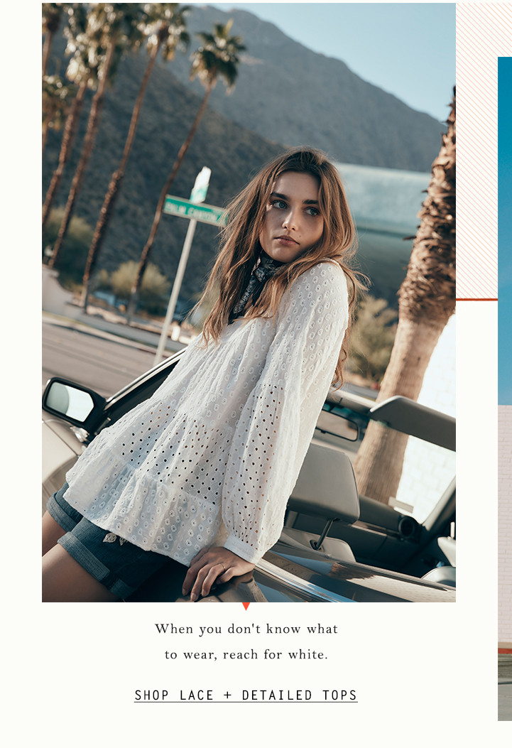 Andreea Diaconu featured in  the Anthropologie lookbook for Spring/Summer 2018