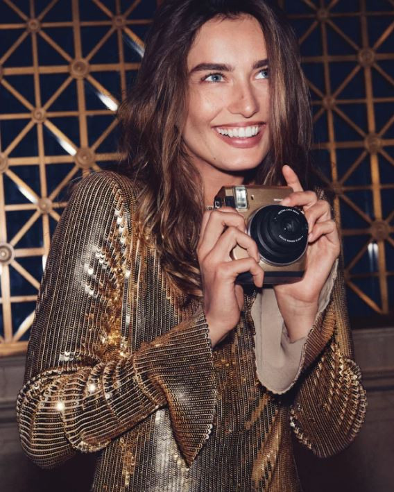 Andreea Diaconu featured in  the Michael Kors Collection advertisement for Holiday 2017