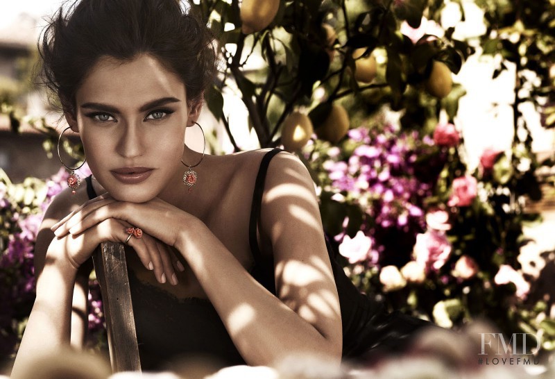 Bianca Balti featured in  the Dolce & Gabbana Jewellery advertisement for Spring/Summer 2012