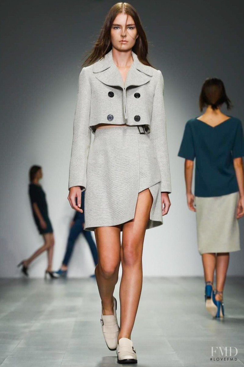 Gaby Loader featured in  the Marios Schwab fashion show for Spring/Summer 2015