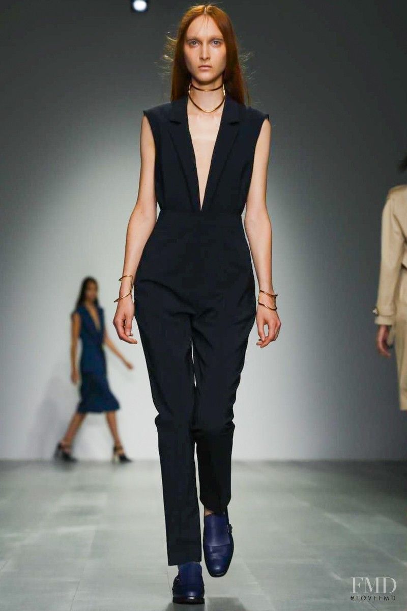 Nika Cole featured in  the Marios Schwab fashion show for Spring/Summer 2015