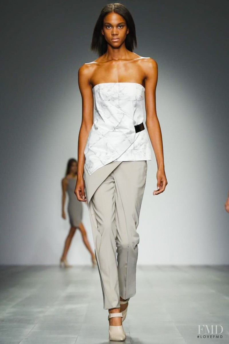 Melanie Engel featured in  the Marios Schwab fashion show for Spring/Summer 2015