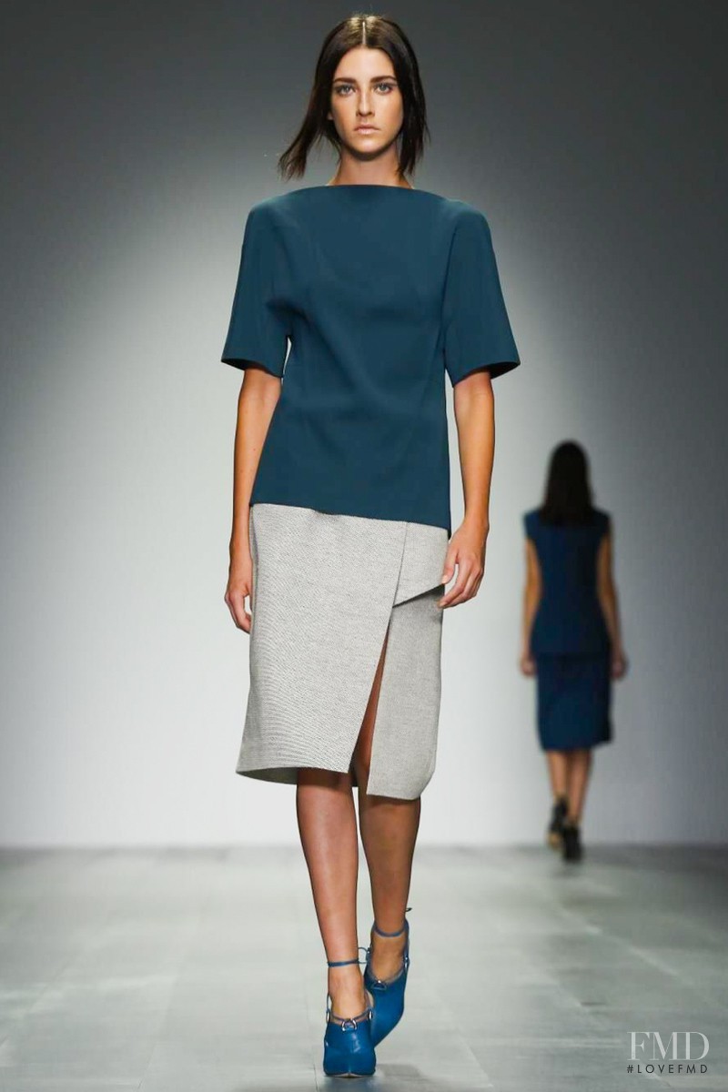 Cristina Herrmann featured in  the Marios Schwab fashion show for Spring/Summer 2015