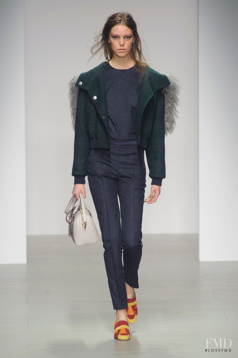 Josefien Rodermans featured in  the Eudon Choi fashion show for Autumn/Winter 2014