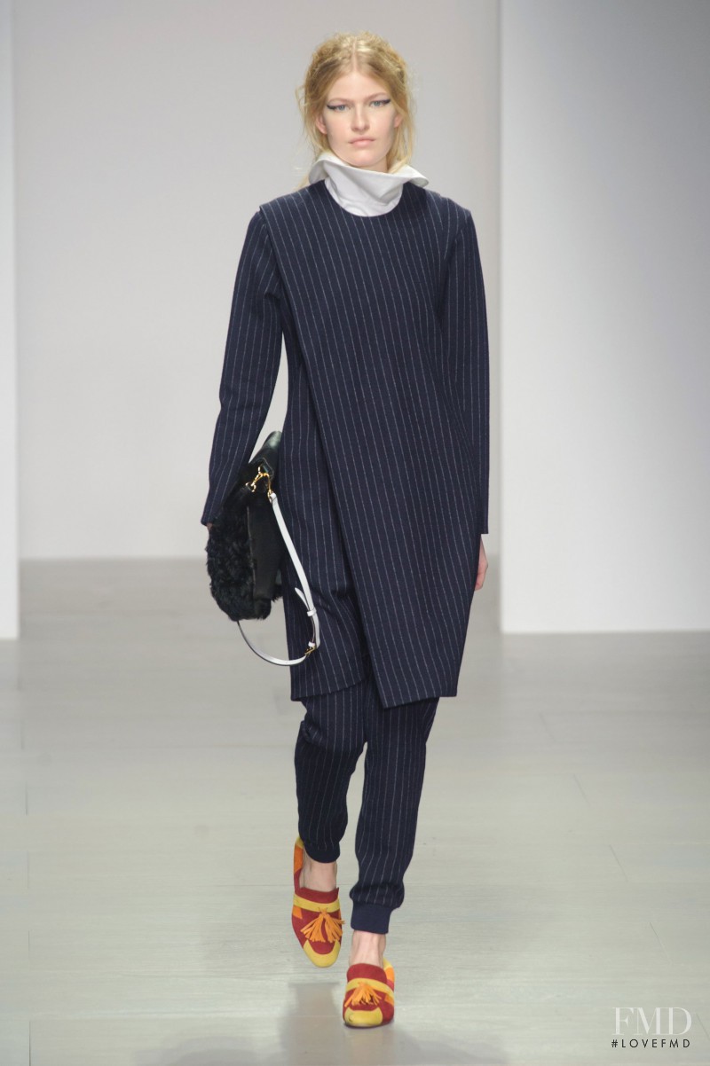 Louise Parker featured in  the Eudon Choi fashion show for Autumn/Winter 2014