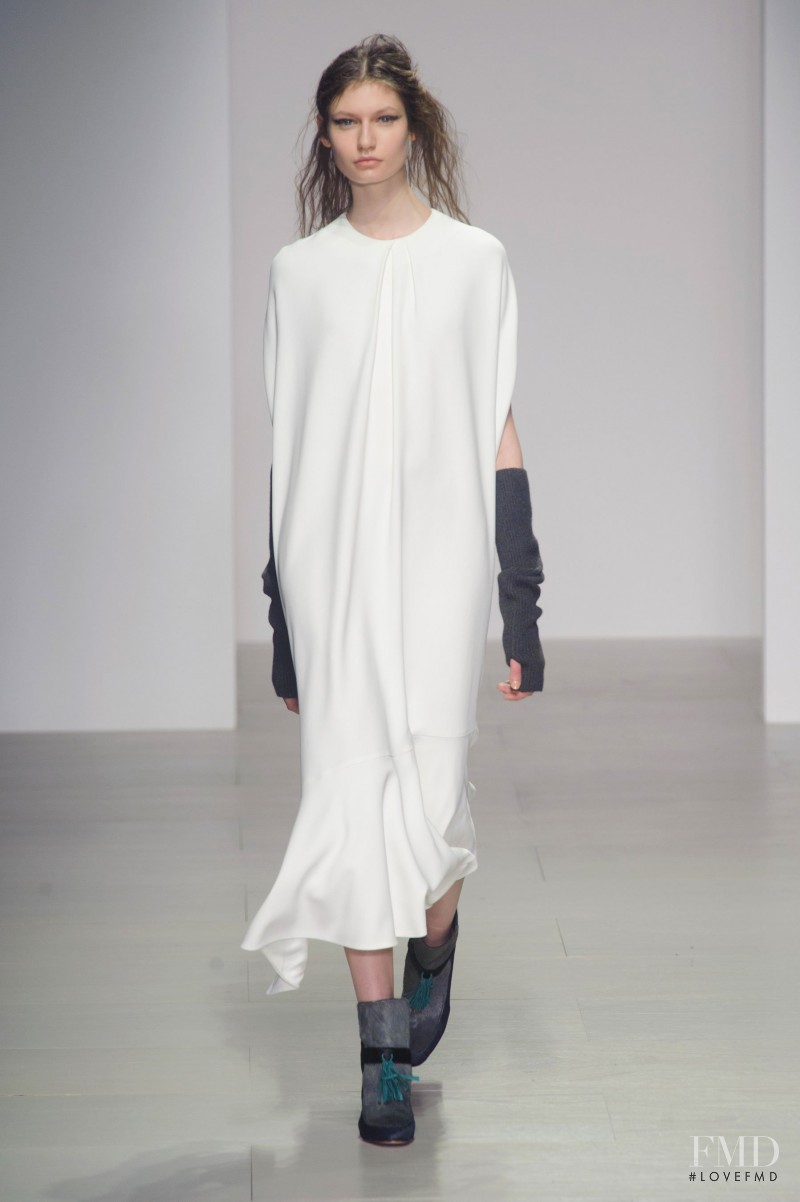 Kasia Krol featured in  the Eudon Choi fashion show for Autumn/Winter 2014