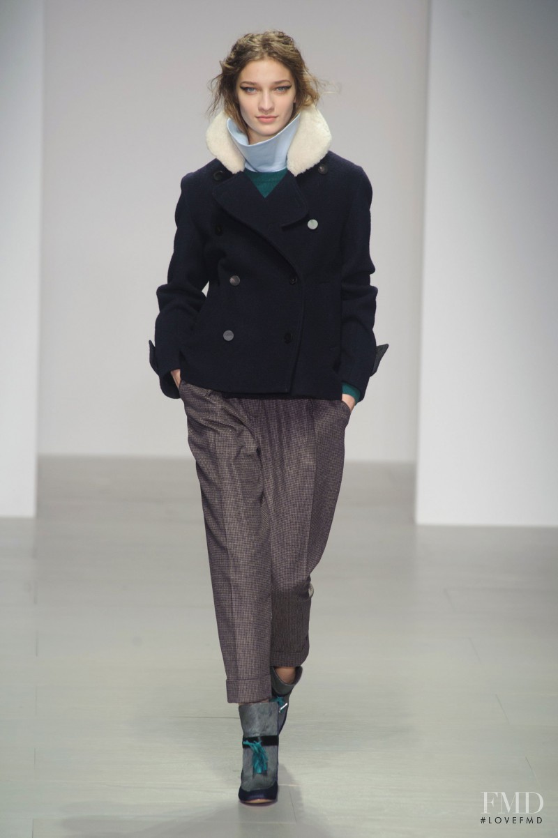 Anastasija Titko featured in  the Eudon Choi fashion show for Autumn/Winter 2014