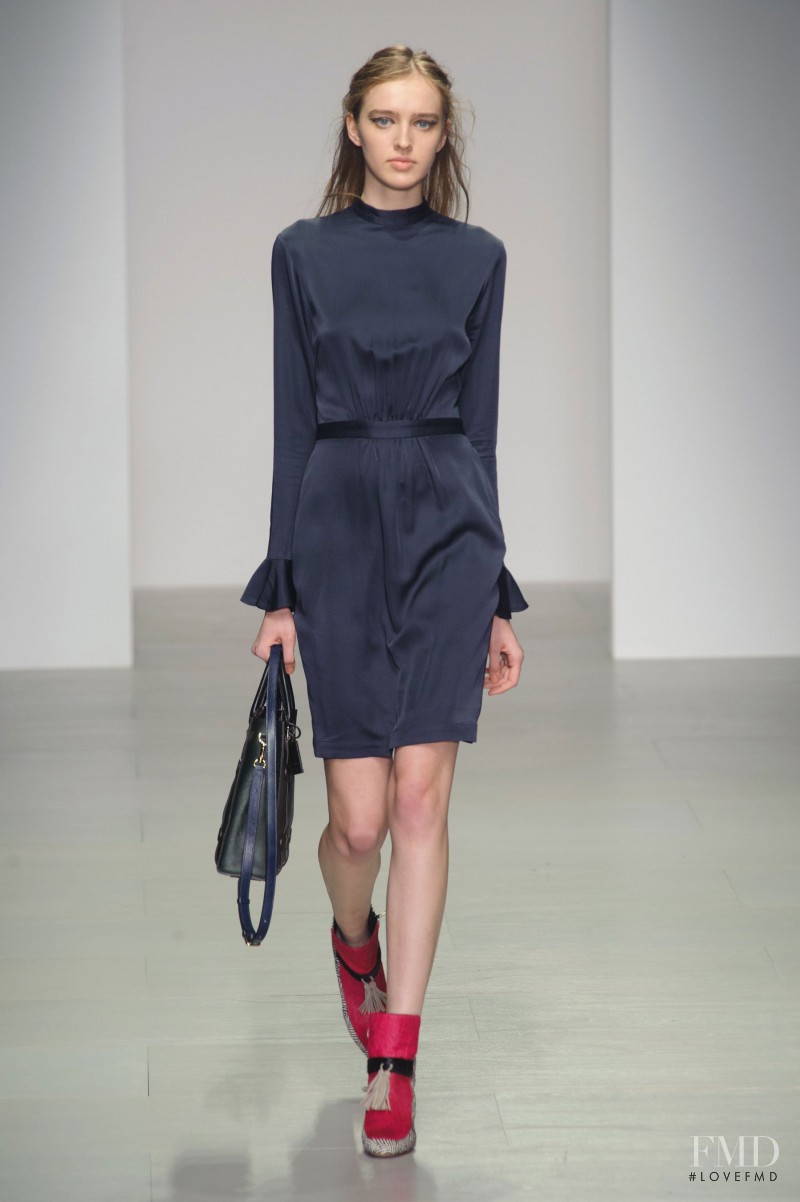 Agata Rudko featured in  the Eudon Choi fashion show for Autumn/Winter 2014