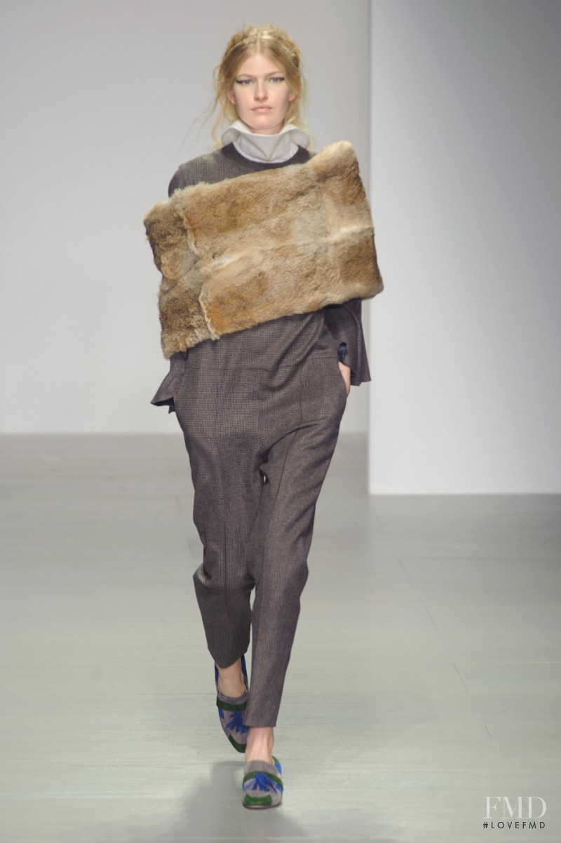 Louise Parker featured in  the Eudon Choi fashion show for Autumn/Winter 2014