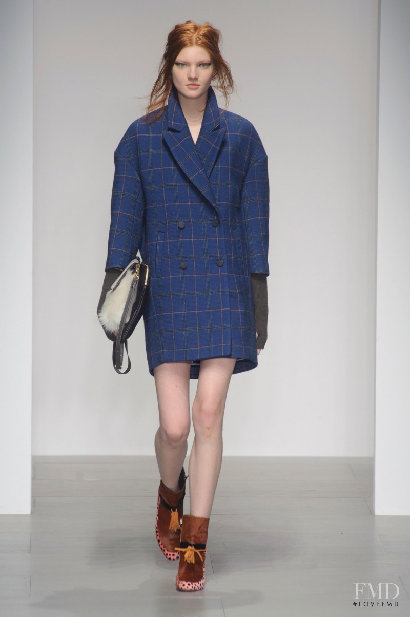 Anastasia Ivanova featured in  the Eudon Choi fashion show for Autumn/Winter 2014