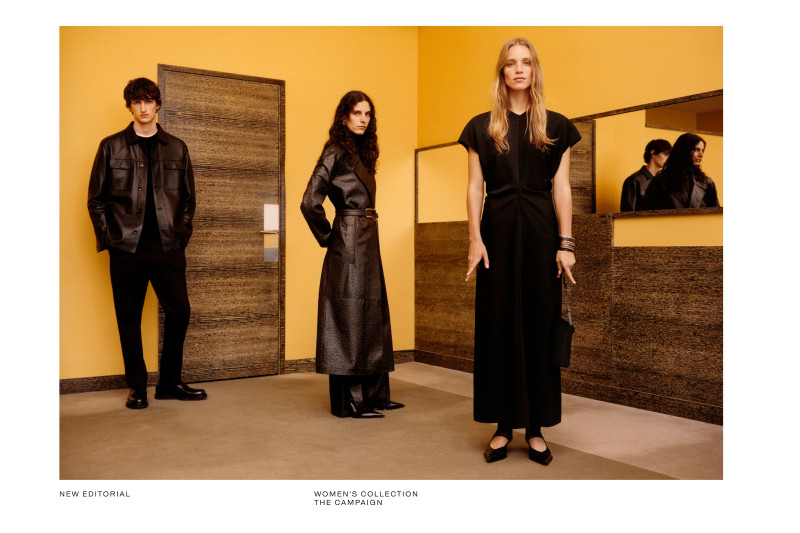 Rebecca Leigh Longendyke featured in  the Massimo Dutti Limited Edition  lookbook for Autumn/Winter 2023