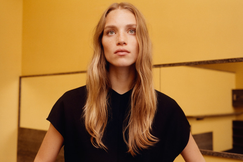 Rebecca Leigh Longendyke featured in  the Massimo Dutti Limited Edition  lookbook for Autumn/Winter 2023