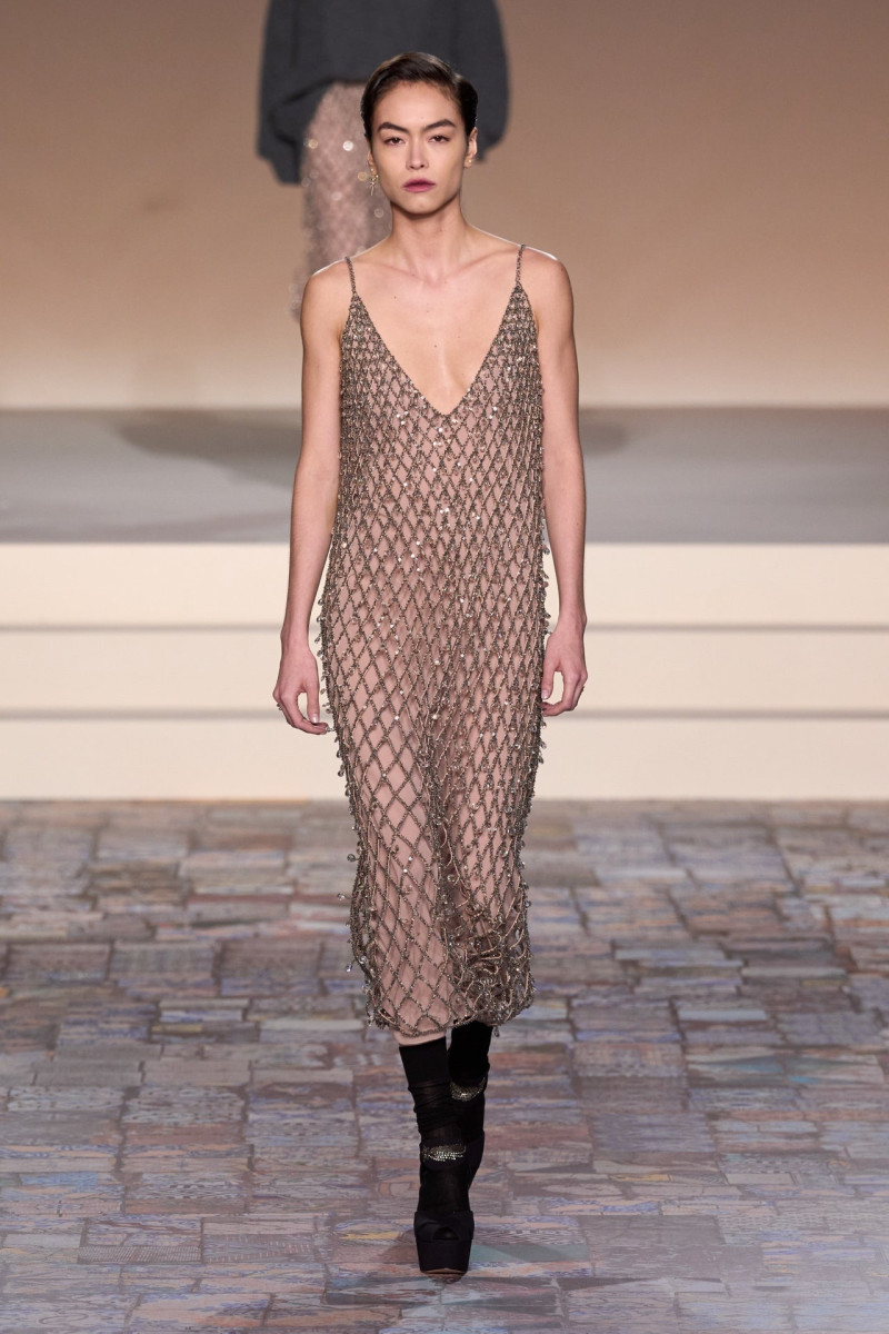 Maryel Uchida featured in  the Christian Dior fashion show for Pre-Fall 2024